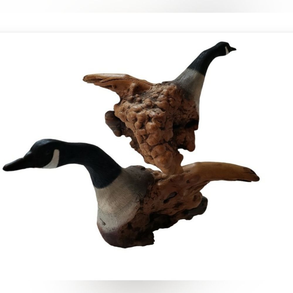 Jim Delso Wooden Goose Hand Carved & Signed